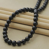925 Silver Agate Beaded Chain Necklace For Women