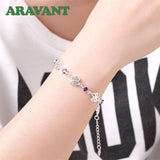 925 Silver Butterfly Bracelet Chains For Women Jewelry