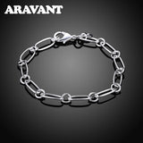 925 Silver Chain Bracelet for Women Wedding Jewelry
