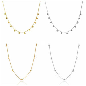 925 Silver Five-pointed Star Necklace for Women