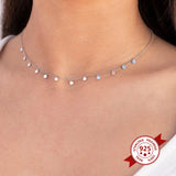 925 Silver Five-pointed Star Necklace for Women