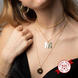 925 Silver Geometric Choker Necklace Minimalist Jewelry