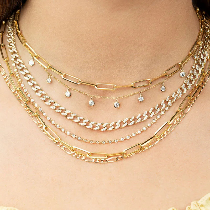 925 Silver Chain Minimalist Necklaces For Woman Girls