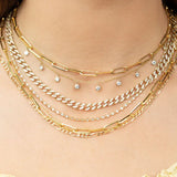 925 Silver Chain Minimalist Necklaces For Woman Girls