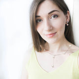 925 Silver Chain Multi Pearl Necklace For Women
