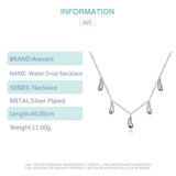 925 Silver Chain Water Drop Necklace Women Silver Necklaces
