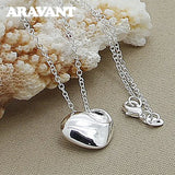 925 Silver Heart Pendant Necklac