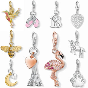 925 Silver Animal Pet Charms Beads for Bracelets
