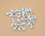 925 Silver Lucky Fish Bracelet Charm Beaded Jewelry Charms DIY