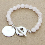925 Silver Freshwater Pearl Round Bracelet for Women