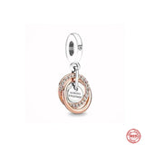 925 Silver Infinite Hearts Pendant & Heart Bead