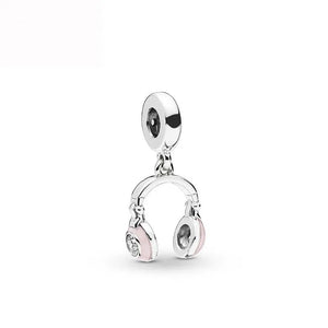925 Silver Charm Note Piano Beads Pendant