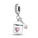 925 Silver Charm Note Piano Beads Pendant