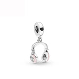 925 Silver Charm Note Piano Beads Pendant