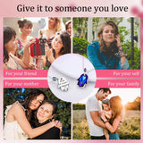 925 Silver Zircon Charm Pendant Necklace for Women Men