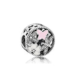 925 Silver Love Zircon Beaded Wedding Charm