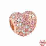925 Silver Charms Accessories Angel Rainbow Lock Doll Beads