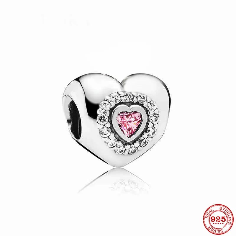 925 Silver Charms Accessories Angel Rainbow Lock Doll Beads