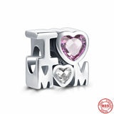 925 Silver Charms Accessories Angel Rainbow Lock Doll Beads