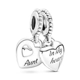 925 Silver Badminton Crown Safety Chain Snake Beads Tape Pendant