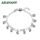925 Silver Charms Bracelets Anklet Wedding Jewelry