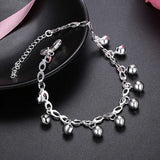 925 Silver Charms Bracelets Anklet Wedding Jewelry