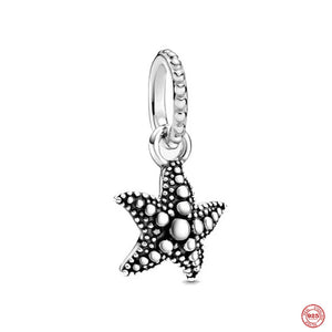 925 Silver Charms Beads for Bracelet DIY Women Jewelry Car Key Pendant