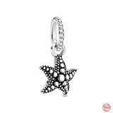 925 Silver Charms Beads for Bracelet DIY Women Jewelry Car Key Pendant