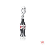 925 Silver Charms Beads for Bracelet DIY Women Jewelry Car Key Pendant