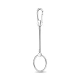 925 Silver Moment Heart Charm Keyring Holder for Pandora Charms