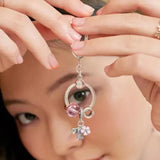 925 Silver Moment Heart Charm Keyring Holder for Pandora Charms