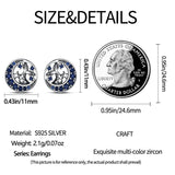925 Silver Clear CZ Stud Earrings Star Starfish Dolphin