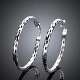 925 Silver Circle Hoop Earrings For Women Jewelry