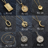 925 Silver Coin Necklace Choker Pendant Charm Vintage Boho Bijoux Collier