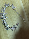 Butterfly Pendant Charms Bracelet with Box Chain Women Bangle Gift