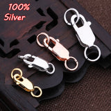 925 Silver Plating Lobster Clasp Hooks for Jewelry
