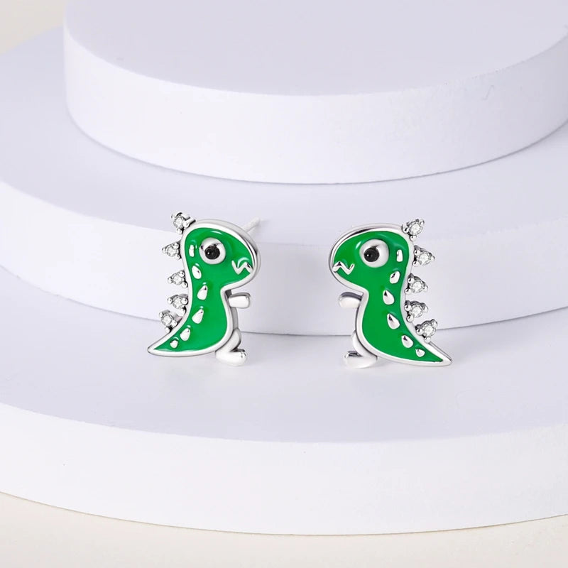 925 Silver CZ U Shape Moon Star Hoop Earrings Chain Earring Gift