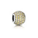 925 Silver Colorful Zircon Beads for Bracelet Necklace Charm Jewelry Making