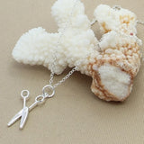 925 Silver Scissor Pendant Necklace for Women