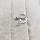 925 Silver Cross Earrings for Women Unusual Wedding Stud Earrings