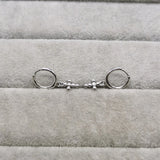 925 Silver Cross Earrings for Women Unusual Wedding Stud Earrings