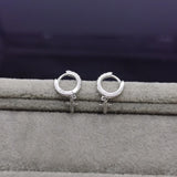 925 Silver Cross Earrings for Women Unusual Wedding Stud Earrings