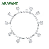 925 Silver Crown Charm Bracelets for Women