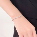 925 Silver CZ Bracelet Women Personality Hand Jewelry