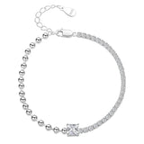 925 Silver CZ Bracelet Women Personality Hand Jewelry