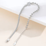 925 Silver CZ Bracelet Women Personality Hand Jewelry