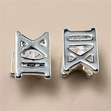925 Silver Roman Square Cufflinks Jewelry