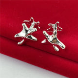 925 Silver Starfish Cufflinks Buttons Jewelry