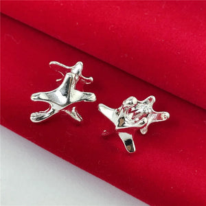 925 Silver Starfish Cufflinks Buttons Jewelry