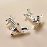 925 Silver Starfish Cufflinks Buttons Jewelry